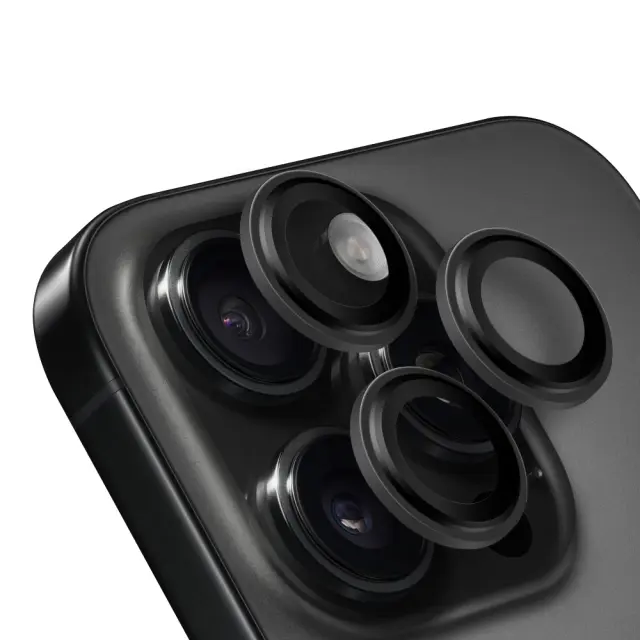 OBAL:ME Lens Protector for Apple iPhone 16 Pro/16 Pro Max Black Titanium