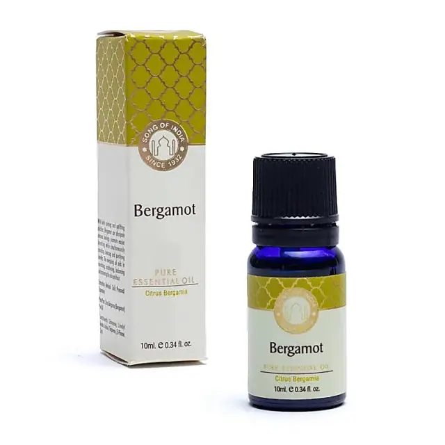 Φυσικό Αιθέριο Έλαιο Περγαμόντο Bergamot Pure Essential Oil Song of India 10ml