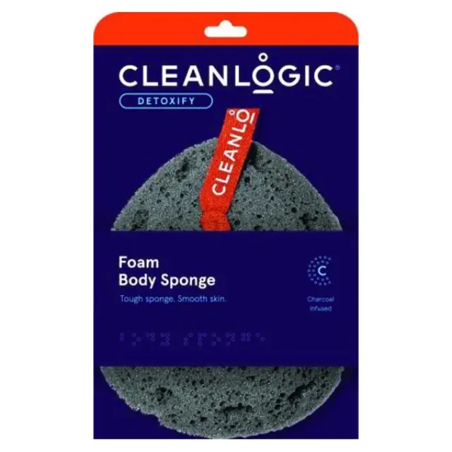 Cleanlogic detoxify Foam Body Sponge With Carbon