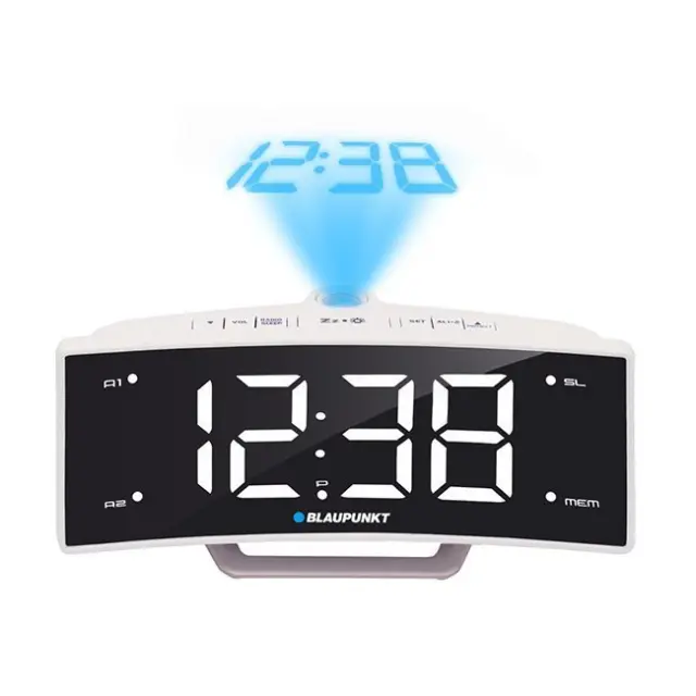 Blaupunkt Επιτραπέζιο Ψηφιακό Ρολόι White (CRP7WH)