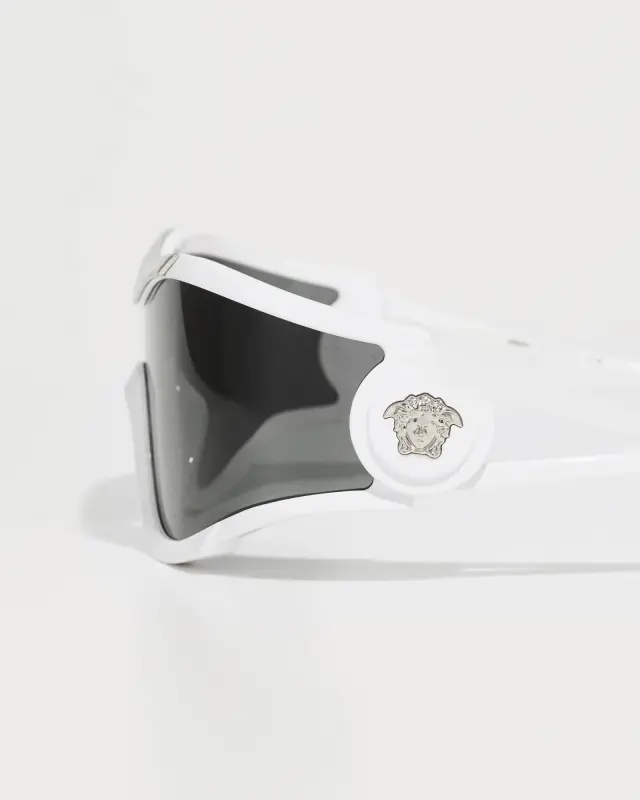 Versace VE4475 314/87 Unisex Λευκά Γυαλιά Ηλίου με Γκρι Φακό - 42 mm 3