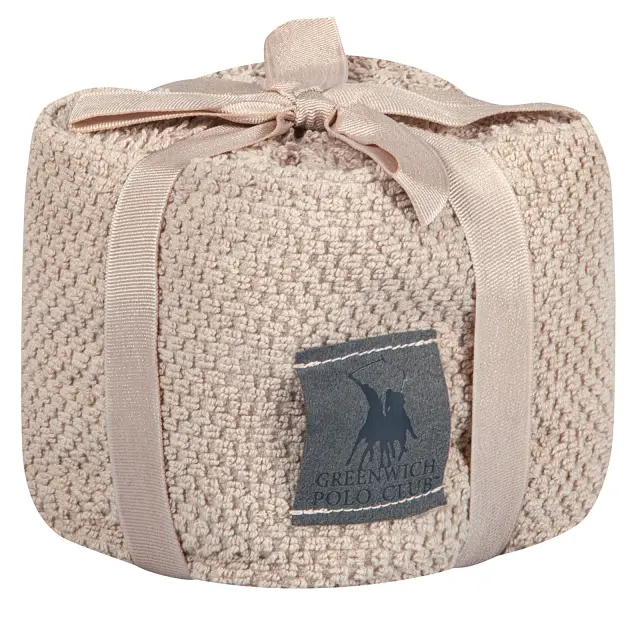 Σετ 4Τ Λαβέτες 30x30 Σε Καλαθάκι Essential Greenwich Polo Club 4145 Taupe 100% βαμβακερό 2