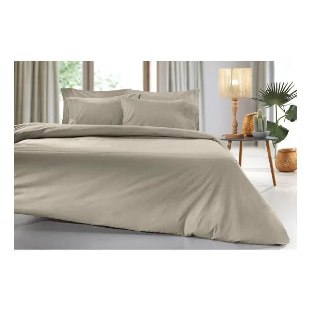 Σεντόνι King Size με Λάστιχο Guy Laroche Color Plus Taupe 180x200+42