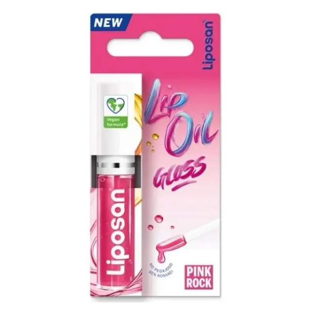 Liposan Gloss Lip Oil με Χρώμα Pink Rock 5.1g