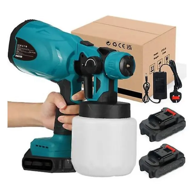 Πιστόλι Βαφής με 2 Μπαταρίες - Professional Power Tools Portable Spray Gun Li-ion 013067 2