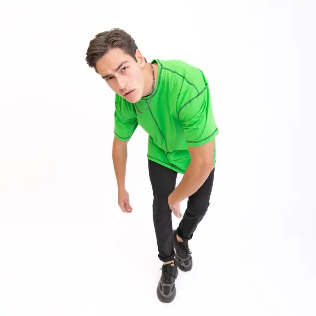 T-shirt Noshame® Loose Fit Πράσινο - QR152239 - S 2