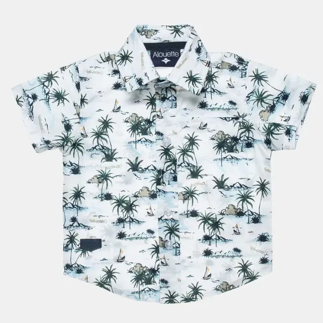 Σετ πουκάμισο με hawaiian τύπωμα 3