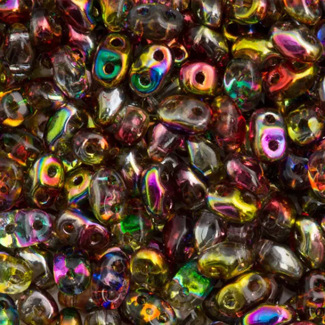 Χάντρα MiniDuo - Magic Red Yellow 2x4mm ~7gr