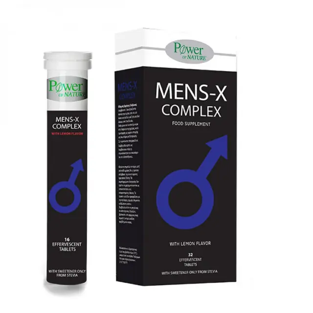 POWER HEALTH Mens-X Complex Συμπλήρωμα Διατροφής για Βελτίωση της Σεξουαλικής Υγείας του Άνδρα 32 Αναβράζοντα Δισκία 2