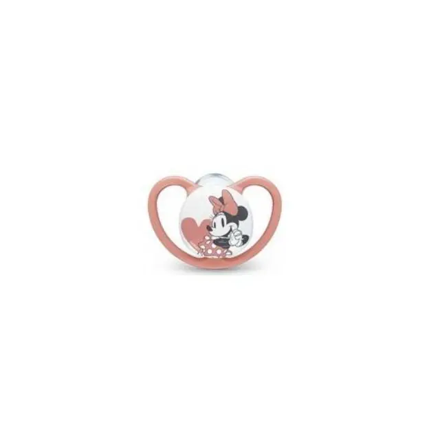 Nuk Space Disney Mickey Ορθοδοντική Πιπίλα Σιλικόνης 0-6m (10.730.716) Λευκό, 1τμχ