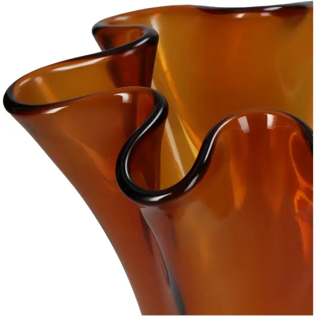 Βάζο Amber Ανακυκλωμένο Γυαλί 20x20x23cm 3