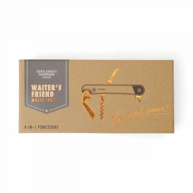 Gentlemen's Hardware® Corkscrew 4-in-1 Waiters Friend - Multitool 2