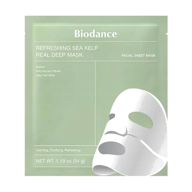 Biodance Refreshing Sea Kelp Real Deep Face Mask 34g χ 4 τμχ 3