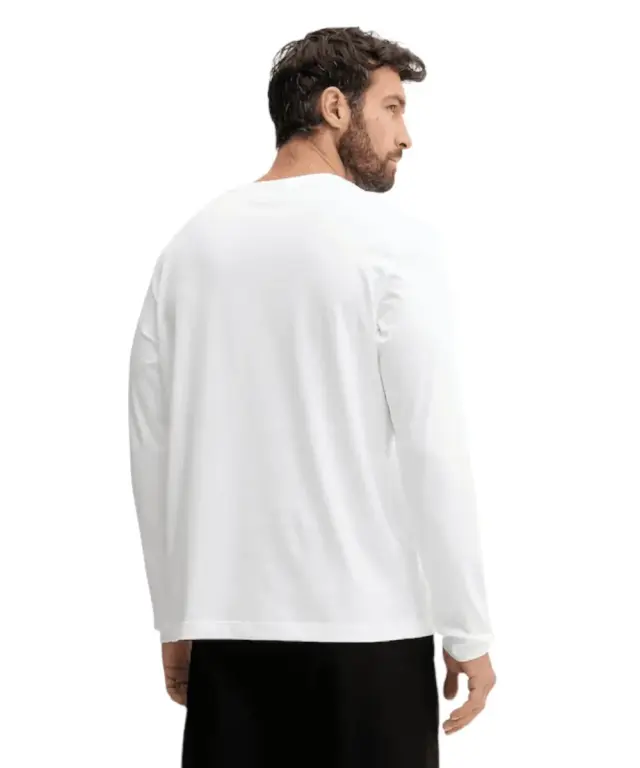Calvin Klein - Ανδρική Μπλούζα Longsleeve Easy Regular Fit LV04RD247G-YAF Λευκό - XL 2