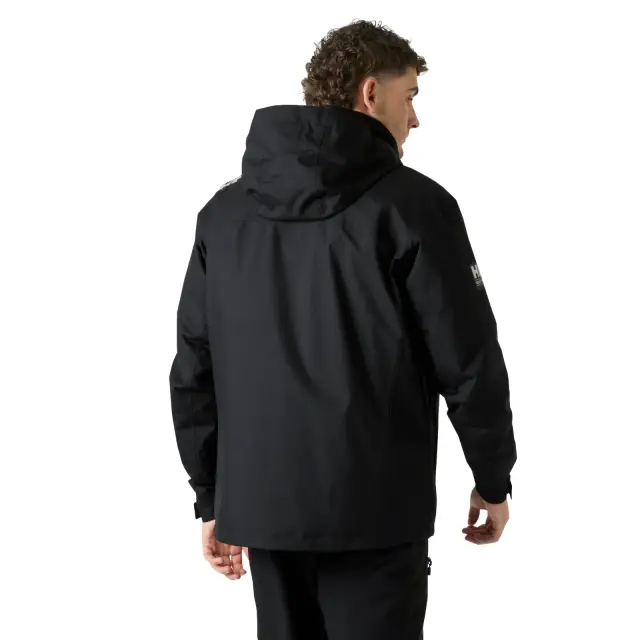 Helly Hansen Men's Crew Hooded Midlayer Sailing Jacket 2.0 Ανδρικό Αδιάβροχο Μπουφάν Με Επένδυση Black - 3 XLarge 3