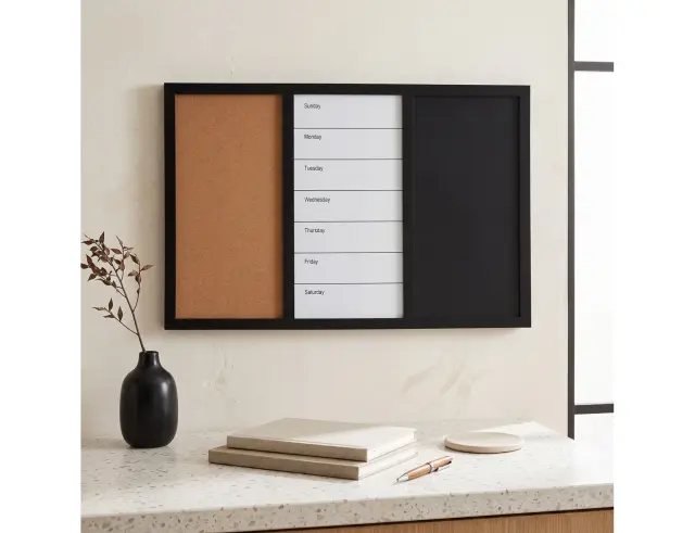 Εβδομαδιαίο Planner ArtiCasa 3σε1 με διαστάσεις 60x40x1.5 cm - Μαύρο 9610000000000000