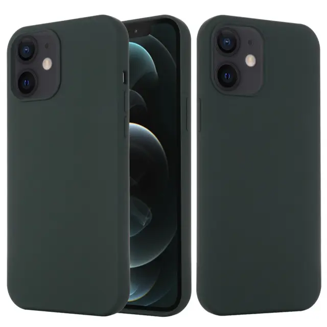 Θήκη Σιλικόνης με MagSafe για iPhone 12 mini-Dark Green OEM