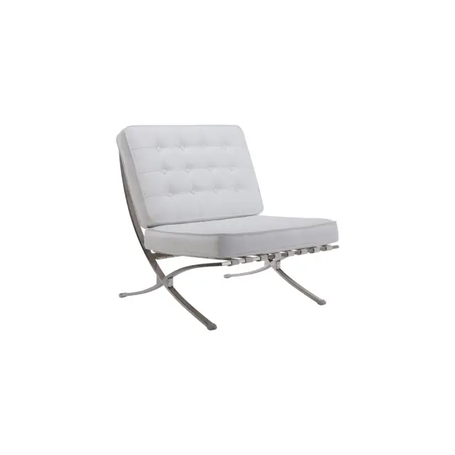 Καρέκλα Σαλονιού BARCELONA PU Άσπρο 75x83x84cm