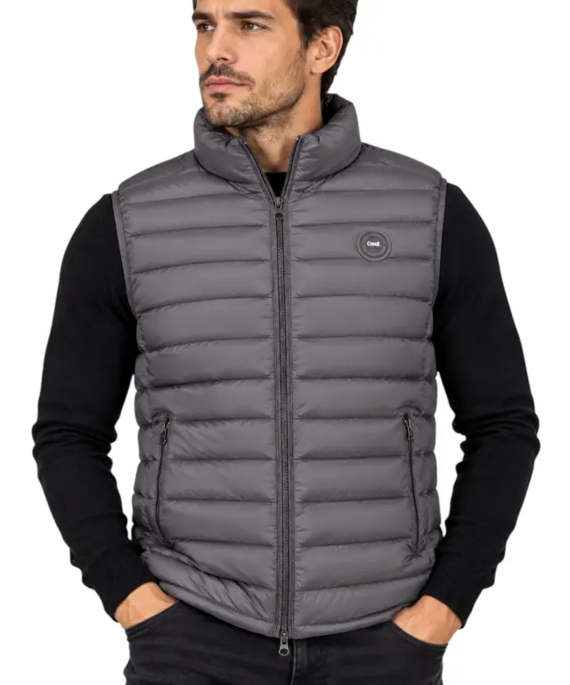 Cavalli Class - Ανδρικό Αμάνικο Μπουφάν Slim Fit WXT40BFT035-04500 Μπλε Ναυτικό