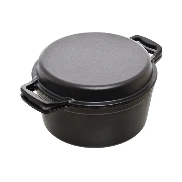 ESTIA ΚΑΤΣΑΡΟΛΑ IRON 2 ΣΕ 1 ΜΑΝΤΕΜΕΝΙΑ 25cm ΜΕ ΚΑΠΑΚΙ-ΤΗΓΑΝΙ