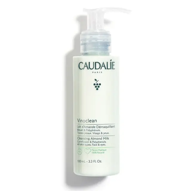 CAUDALIE Vinoclean Lait d'Amande Demaquillant Γαλάκτωμα Καθαρισμού & Ντεμακιγιάζ Προσώπου 100ml