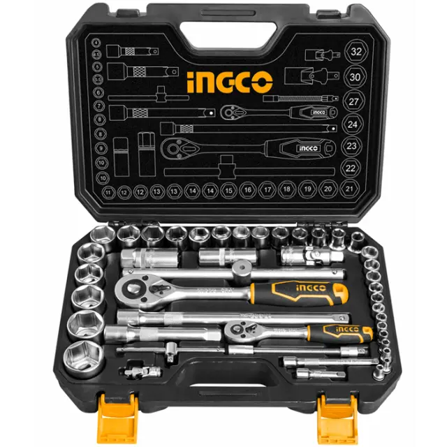 ΚΑΣΕΤΙΝΑ ΚΑΡΥΔΑΚΙΑ 1/4" - 1/2" 44ΤΕΜ INGCO HKTS42441