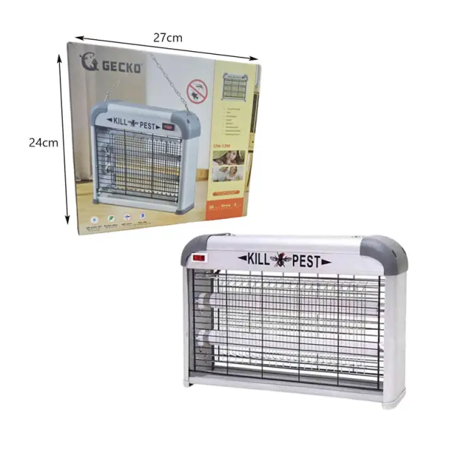 GECKO Ηλεκτρική Εντομοπαγίδα UV – Pest Killer 12W 0202013 2