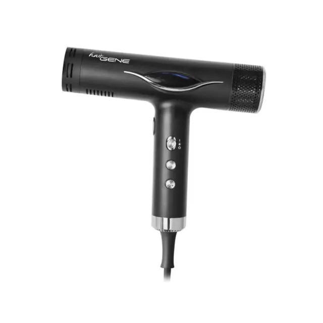 Hair Gene High Performance Hairdryer 2.0 Πιστολάκι Μαλλιών 1800-2500W Silver + Curling Kit