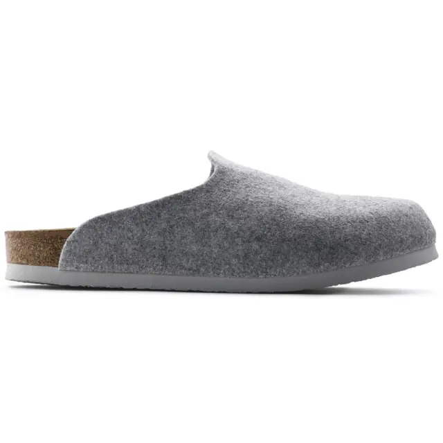 Birkenstock Παντόφλες Unisex τσόχα Γκρί BIR/AMSTERDAM 559113 L/GREY