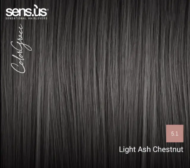Sensus Color Grace M3K 5.1 Light Ash Chestnut 100ml - (μόνιμη βαφή φωτεινό καστανό σαντρέ) 2