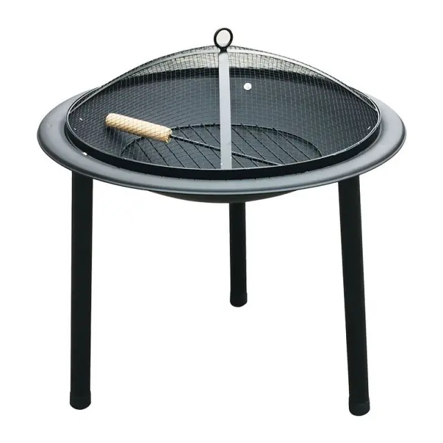 BORMANN ELITE BFT6001 - BORMANN Elite BFT6001 Tζάκι Εξωτερικού Χώρου με μεταλλικά Πόδια και Προστατευτικό Πλέγμα, Μαύρο (077978)