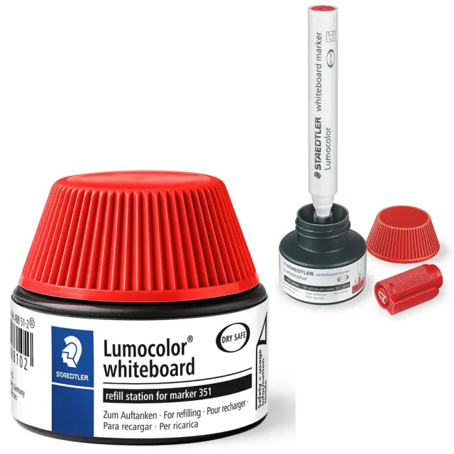 Staedtler Lumocolor Μελάνι Επαναγεμίσματος Ασπροπίνακα - Κόκκινο - 30ml
