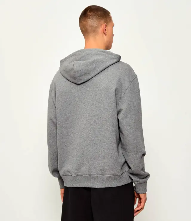 Calvin Klein - Ανδρικό Φούτερ με Κουκούλα Terry Monogram LV04RD243G-P7E Γκρι 3