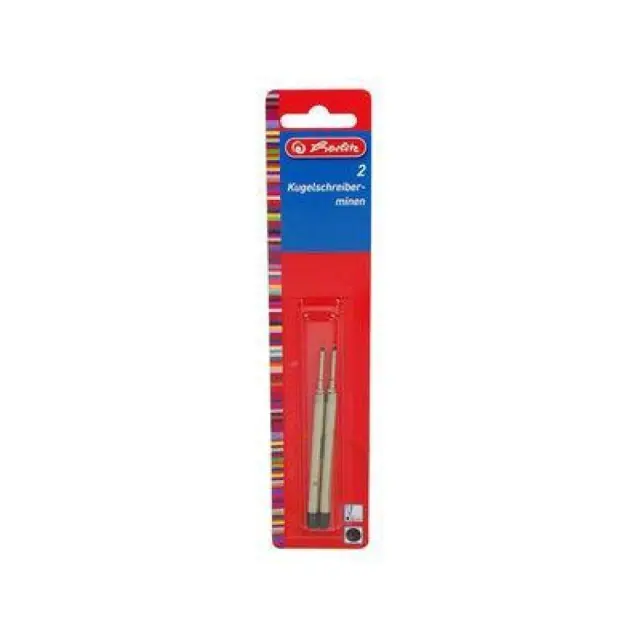 Ανταλλακτικό Herlitz τύπου Parker ballpen medium μπλε 2 τεμ.