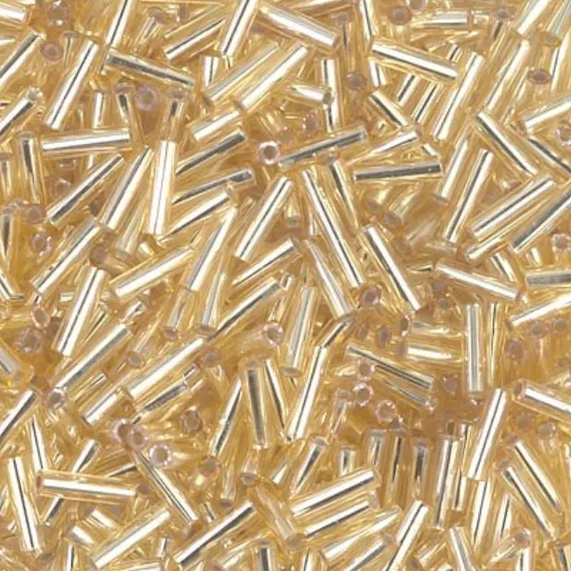 Χάντρα Miyuki Glass Bugles - 062 - Silver Lined Gold 6mm - 10gr