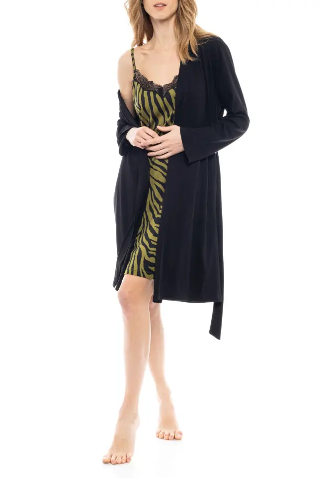 W1133 - Type - NIGTHGOWN 2PCS SET ZEBRA - S