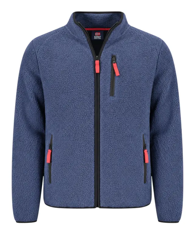 Norway Nautical School - Ανδρική Ζακέτα Φούτερ Fleece 839506-NAVYBLUE Μπλε Σκούρο