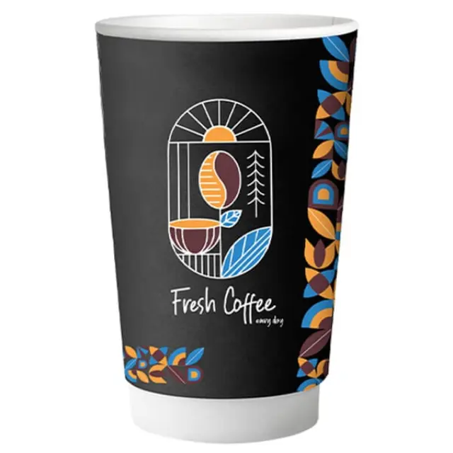 Ποτήρι Χάρτινο Fresh Coffee Double Wall 8oz 25τεμ.