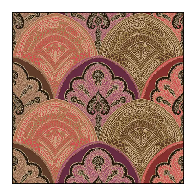Χαρτοπετσέτα για decoupage, 1τεμ, Ροζ ταπετσαρία Damask