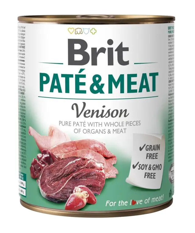 BRIT Pat&eacute; & Meat with venison - 800g