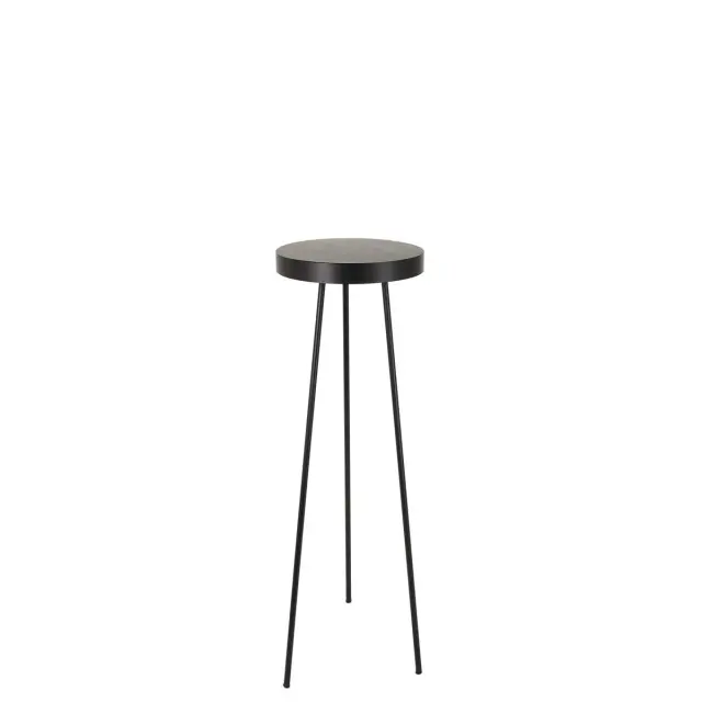 Τραπεζάκι Μαύρο Μέταλλο 42.5x42.5x98cm 3