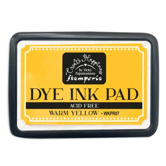 Μελάνι σε ταμπόν για σφραγίδες Dye Ink Pad, Stamperia, Warm yellow