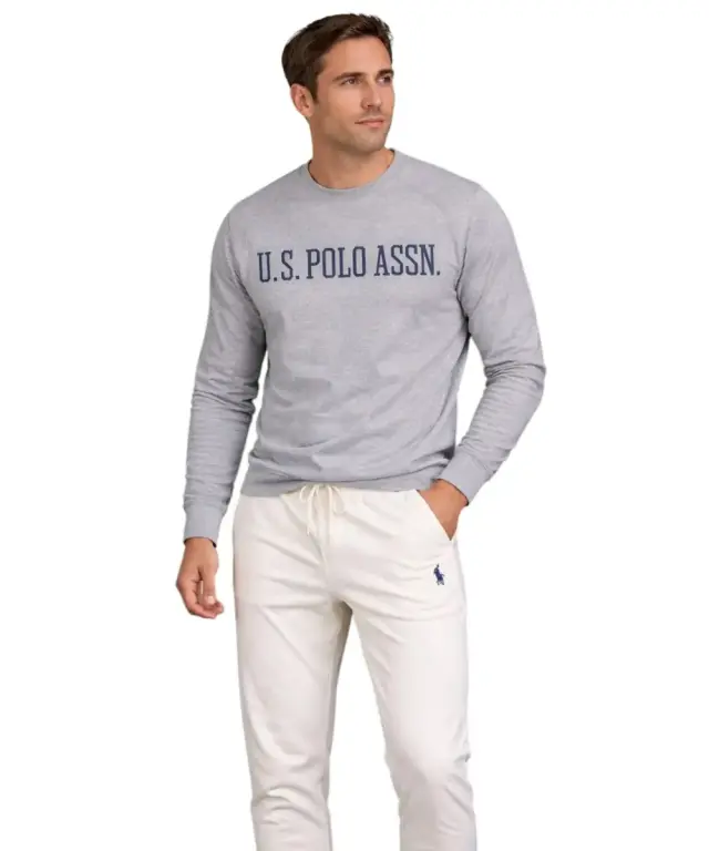 U.S. Polo Assn. - Ανδρικό Παντελόνι Φόρμας 63026-53223-101 Λευκό - XL 2