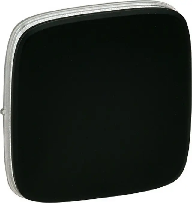 Cover plate Valena Allure - one/two-way switch or push-button - black