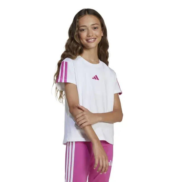adidas Essentials 3-Stripes ΠΑΙΔΙΚΗ ΜΠΛΟΥΖΑ (JN6494-White) - Λευκό - 13-14 ετών
