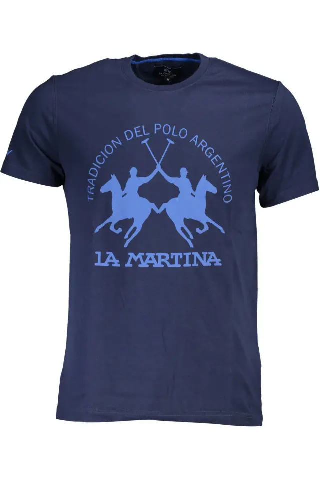 T-Shirt La Martina XMR010-JS206-07017 Μπλε - 2XL