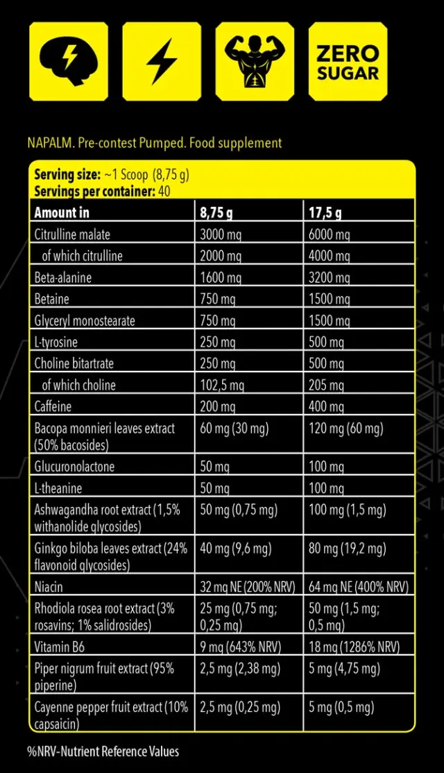 FA - Fitness Authority Xtreme Napalm Pre-contest Pumped Mango Lemon, 350 g 2