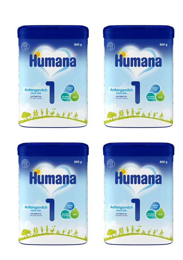 Humana 1 Βρεφικό Γάλα έως τον 6ο μήνα 800gr MONTHLY 2