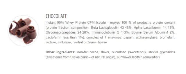 Extrifit Iso 90 CFM Instant Whey chocolate, 2000-g 3