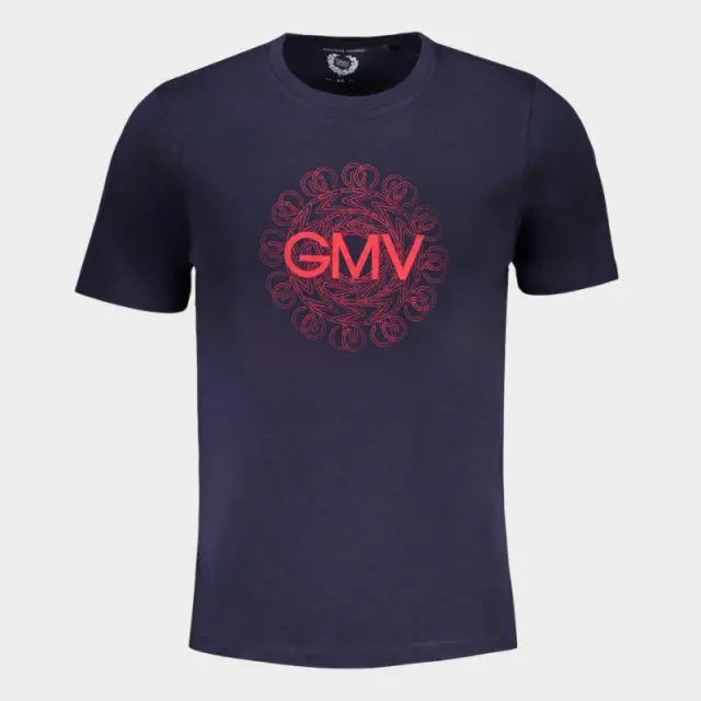 T-Shirt Gian Marco Venturi AU01415D Μπλε - 2XL